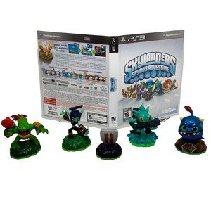 PS3 Skylanders Spyro's Adventure Game & 5 Characters (Sony Playstation 3, 2011)